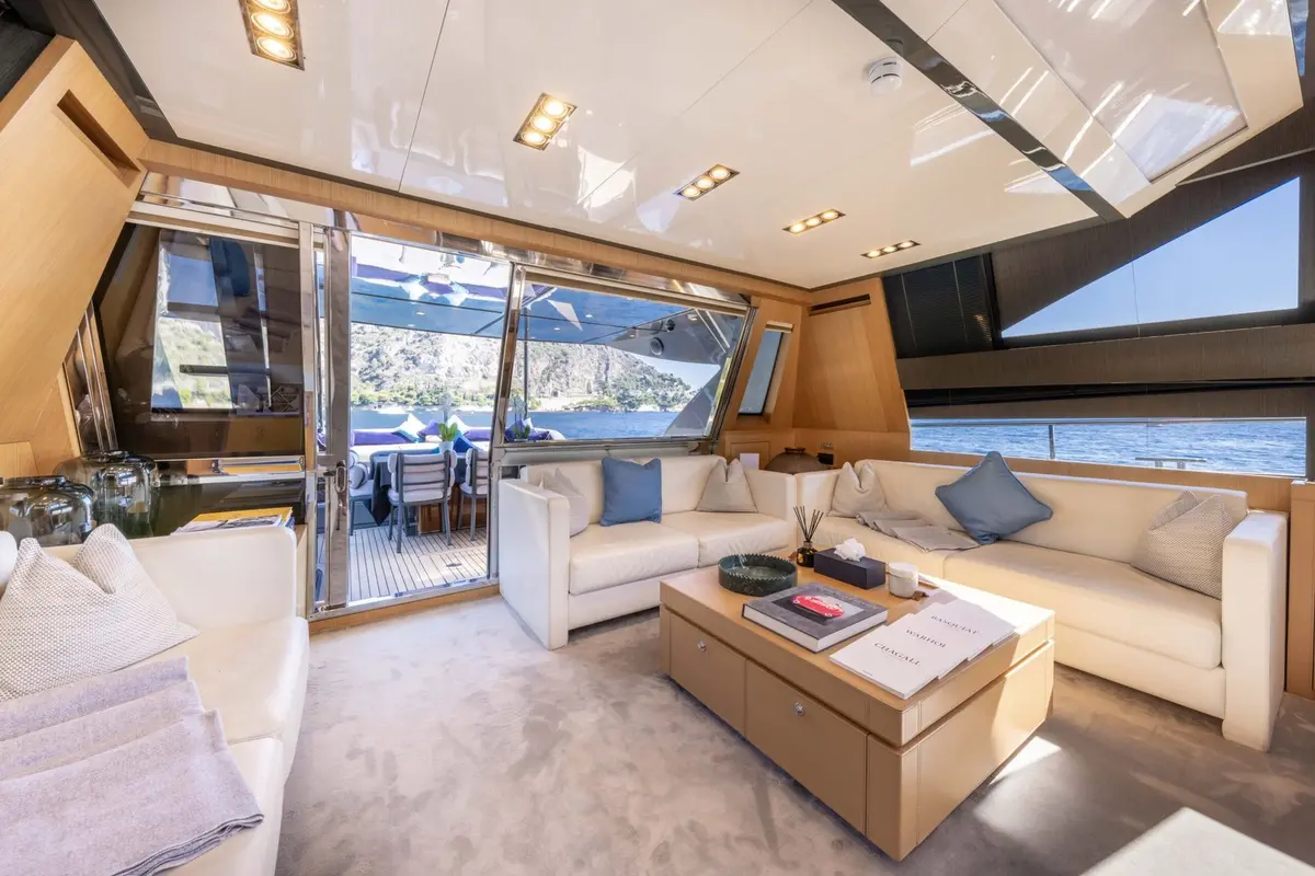 Riva 86 Domino, exterior — Luxury Yachts St. Tropez, Saint-Tropez. Sleek Italian hull for fast Pampelonne beach runs